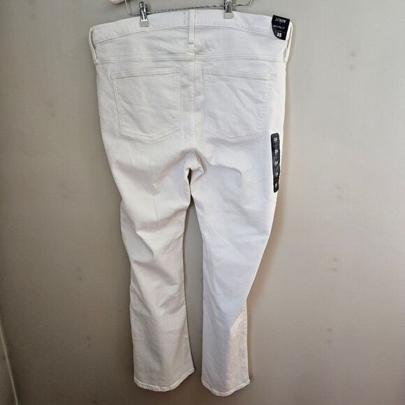 J. Crew Jeans Bootcut White Casual Neutral Factory Denim Trendy - Picture 4 of 16